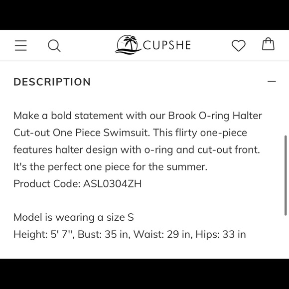 NEW Cupshe Brook O-Ring Halter Cut-Out One Piece Swimsuit - Picture 4 of 13